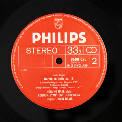 Hector Berlioz / Nobuko Imai, London Symphony Orchestra, Sir Colin Davis : Harold En Italie (LP)