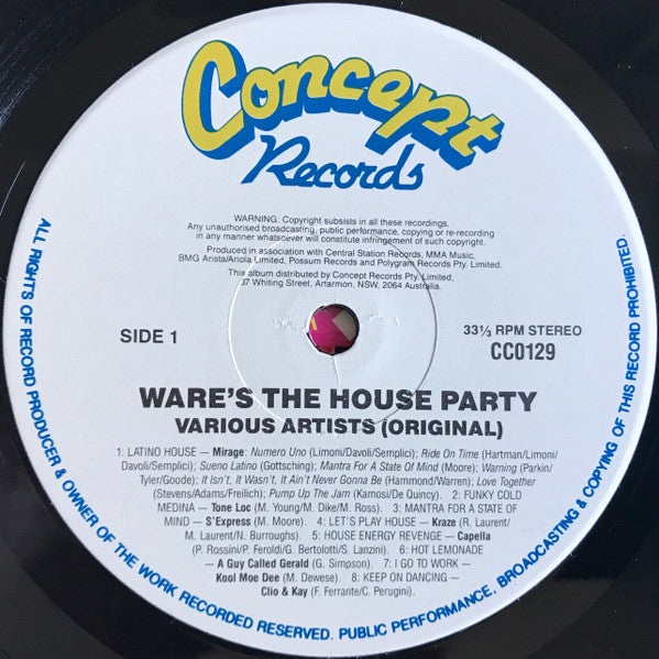 Various : Ware's The House Party (LP, Comp)