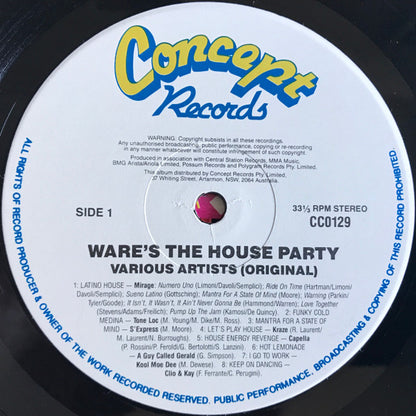 Various : Ware's The House Party (LP, Comp)