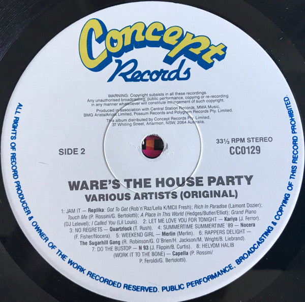 Various : Ware's The House Party (LP, Comp)