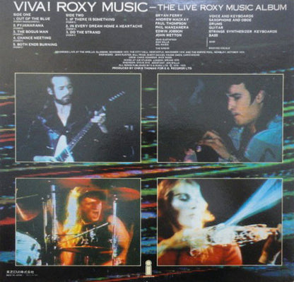 Roxy Music : Viva! Roxy Music - The Live Roxy Music Album (LP, Album, Gat)