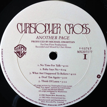 Christopher Cross : Another Page (LP, Album)