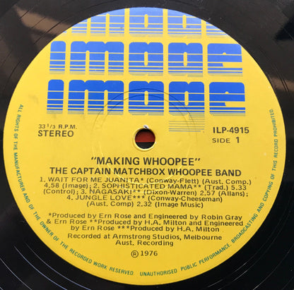 Captain Matchbox Whoopee Band : Making Whoopee (LP, Comp)