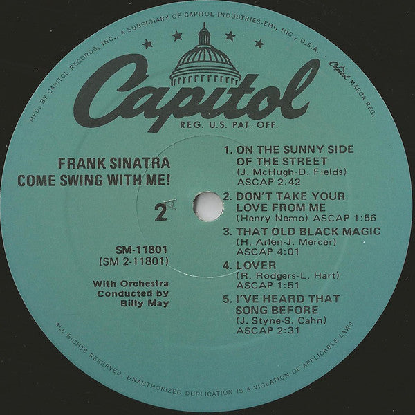 Frank Sinatra : Come Swing With Me! (LP, Album, RE, Abr)