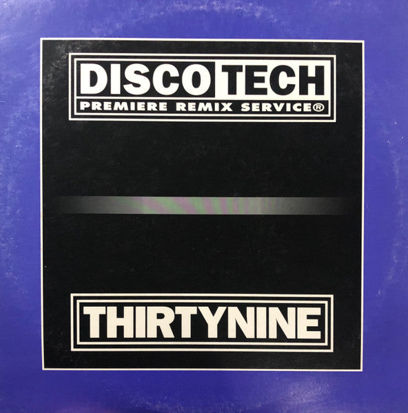 Various : DiscoTech ThirtyNine (3x12", Comp, Promo)