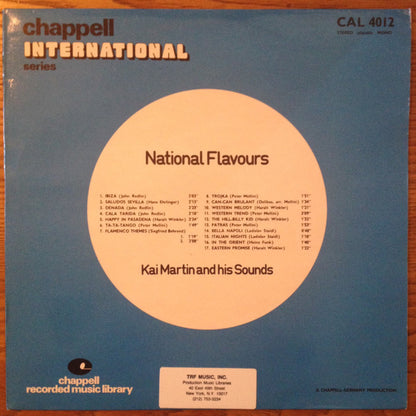 Kai Martin And His Sounds : National Flavours (LP)