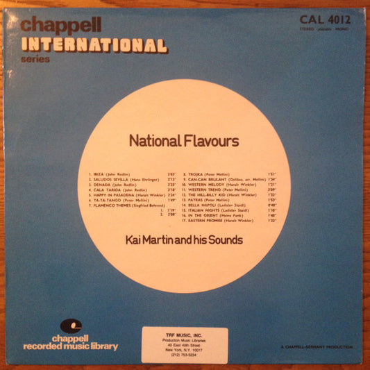 Kai Martin And His Sounds : National Flavours (LP)