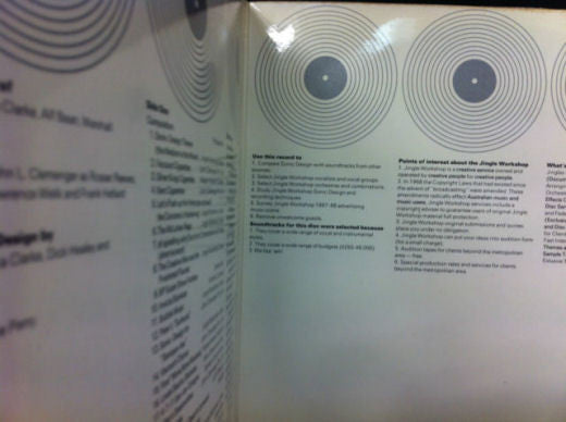 Bruce Clarke Jingle Workshop : Sonic Design (LP)