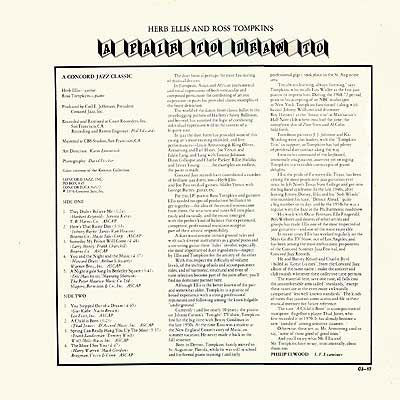 Herb Ellis & Ross Tompkins : A Pair To Draw To (LP, Album)