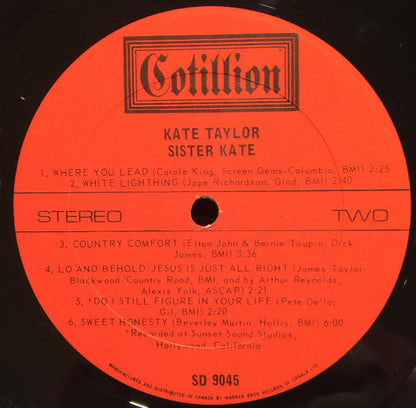 Kate Taylor : Sister Kate (LP, Album)