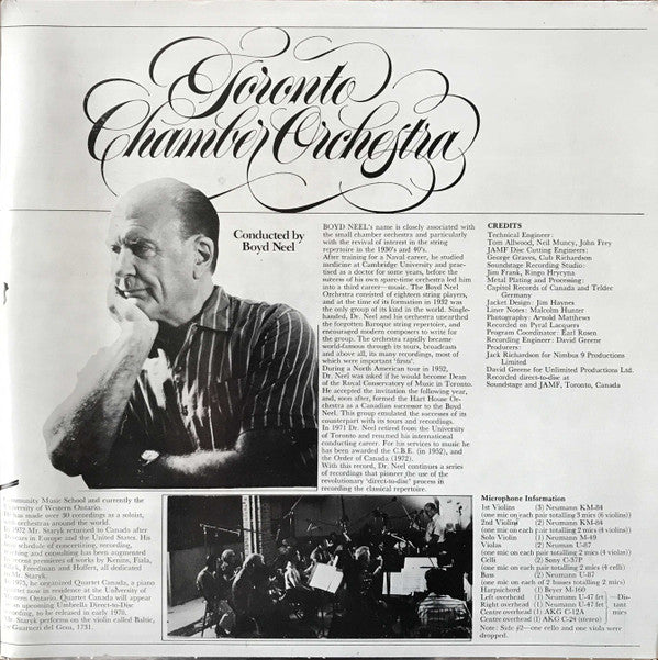 Johann Sebastian Bach - Steven Staryk, Toronto Chamber Orchestra, Boyd Neel : Toronto Chamber Orchestra - Volume 2 (LP, Album, Ltd, Num, S/Edition)