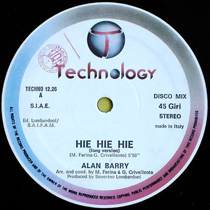 Alan Barry : Hie Hie Hie (12")