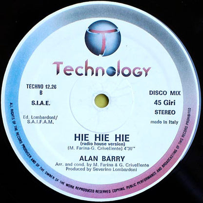 Alan Barry : Hie Hie Hie (12")