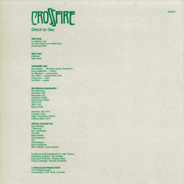 Crossfire (9) : Direct To Disc (LP, Dir)