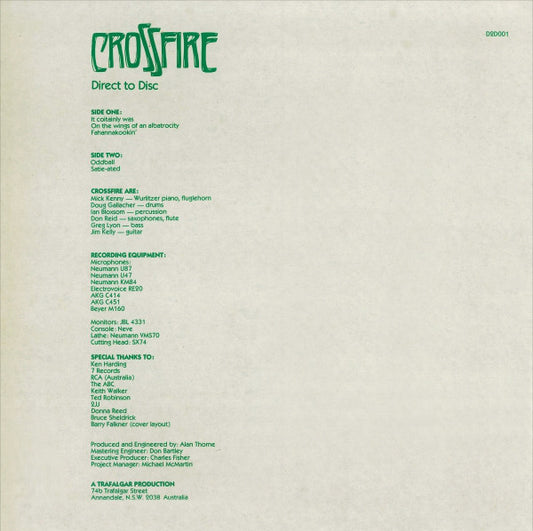 Crossfire (9) : Direct To Disc (LP, Dir)