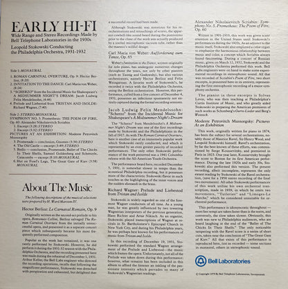 Leopold Stokowski Conducting The Philadelphia Orchestra : Early Hi-Fi (LP, Mono)