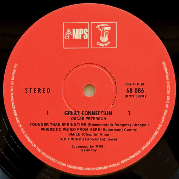 Oscar Peterson : Great Connection (LP, Album, RE)