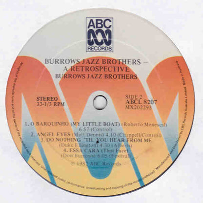 Don Burrows : Burrows' Jazz Brothers - A Retrospective (LP, Album)