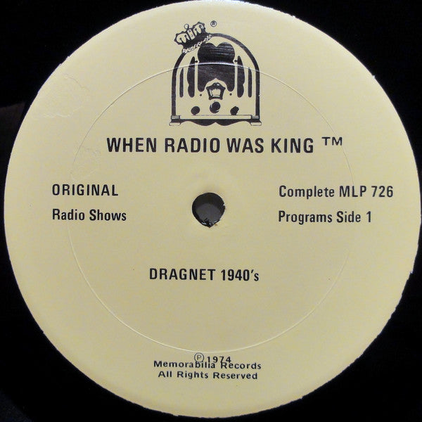 Dragnet (9) : Dragnet 1940's (LP, Album, Mono)