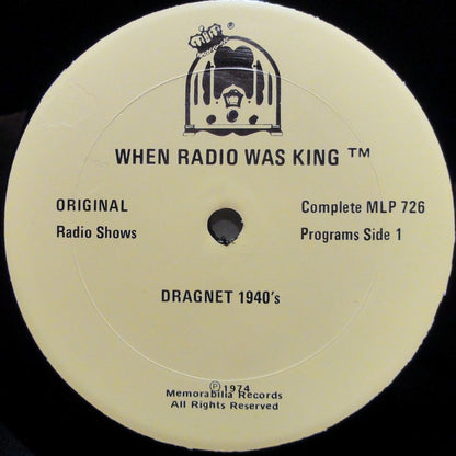 Dragnet (9) : Dragnet 1940's (LP, Album, Mono)