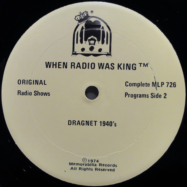 Dragnet (9) : Dragnet 1940's (LP, Album, Mono)