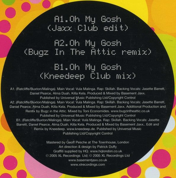 Basement Jaxx : Oh My Gosh (12", Single)
