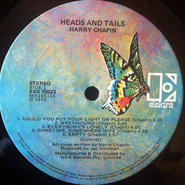Harry Chapin : Heads & Tales (LP, Album)