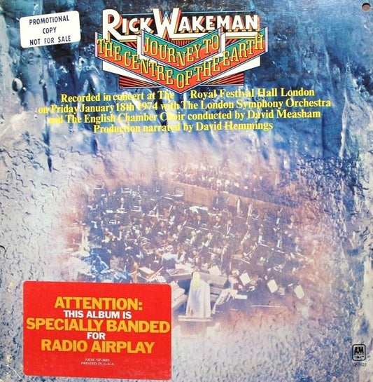 Rick Wakeman With London Symphony Orchestra And The English Chamber Choir : Journey To The Centre Of The Earth (LP, Album, Promo, Spe)