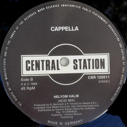 Cappella : Helyom Halib (Work It To The Bone) (12")