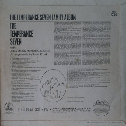 The Temperance Seven : The Temperance Seven Family Album (LP, Album, Mono)