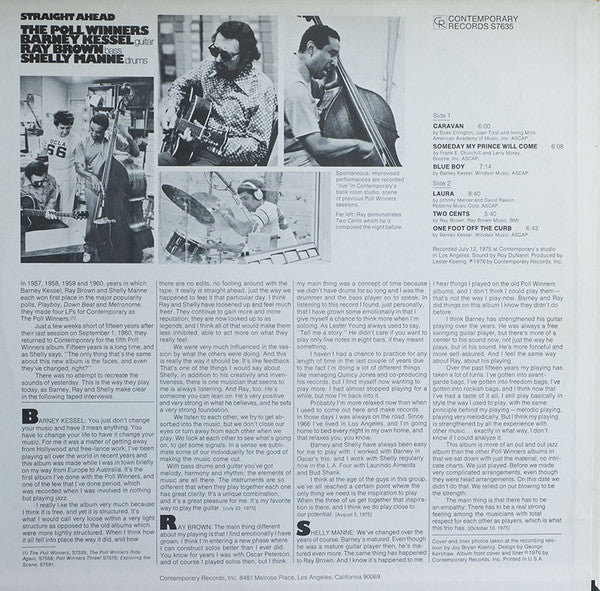 The Poll Winners : Straight Ahead (LP, Album)