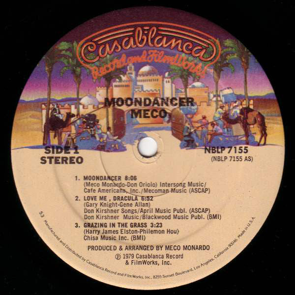 Meco Monardo : Moondancer (LP, Album, Promo)