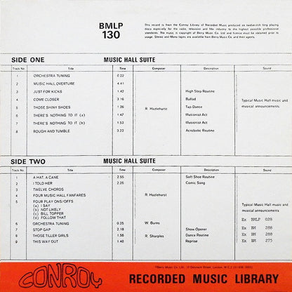 Various : Music Hall Suite (LP)