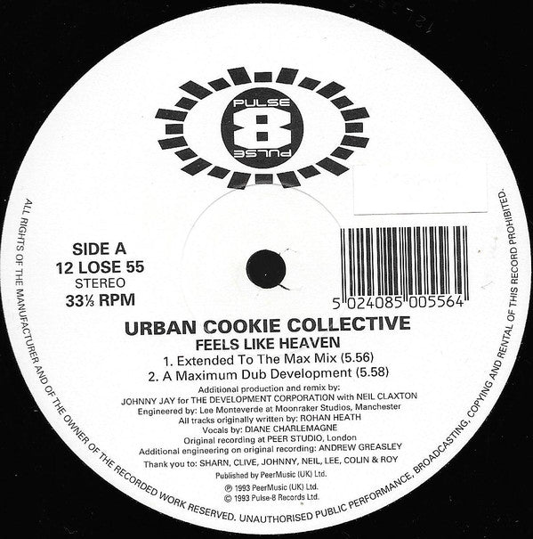 Urban Cookie Collective : Feels Like Heaven (12")