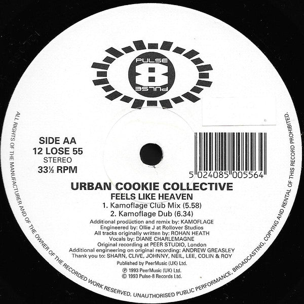 Urban Cookie Collective : Feels Like Heaven (12")