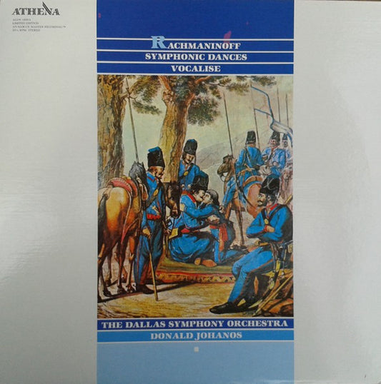 Sergei Vasilyevich Rachmaninoff, Dallas Symphony Orchestra, Donald Johanos : Symphonic Dances, Vocalise (LP, Ltd, RE, RM)