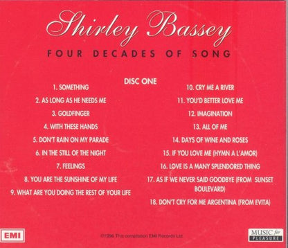 Shirley Bassey : Four Decades Of Song (3xCD, Comp + Box, Sli)