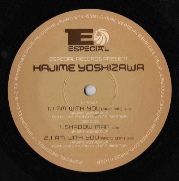 Hajime Yoshizawa : I Am With You (12")