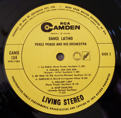 Perez Prado : Dance Latino (LP, Album)