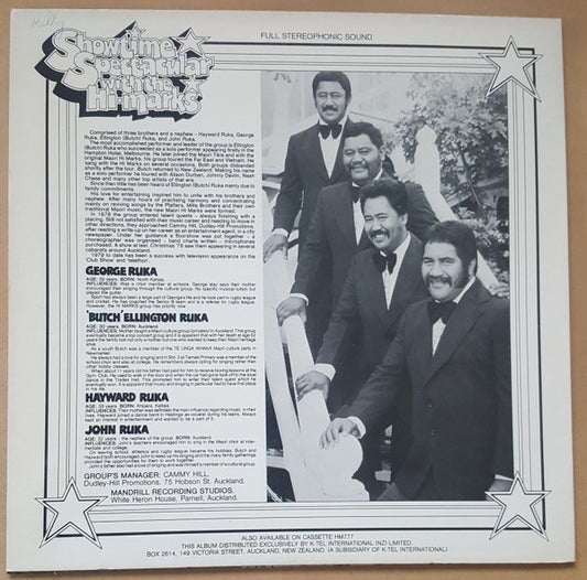 The Hi-Marks (2) : Showtime Spectacular With The Hi-Marks (LP, Album)