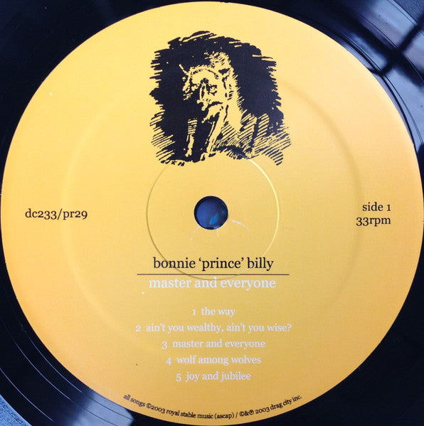Bonnie 'Prince' Billy* : Master And Everyone (LP, Album)