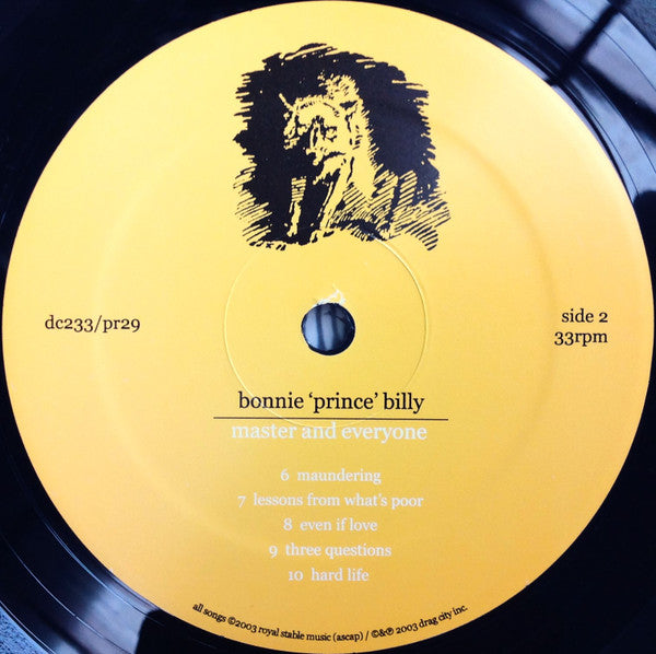 Bonnie 'Prince' Billy* : Master And Everyone (LP, Album)