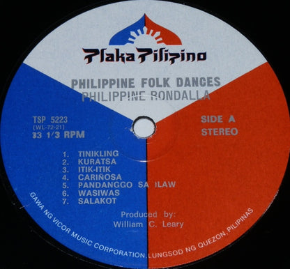 Philippine Rondalla : Philippine Folk Dances (LP, Album)