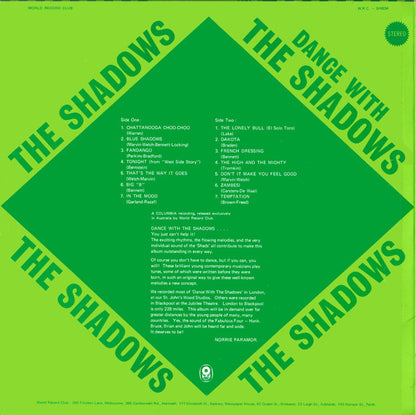 The Shadows : Dance With The Shadows (LP, Album, Club)