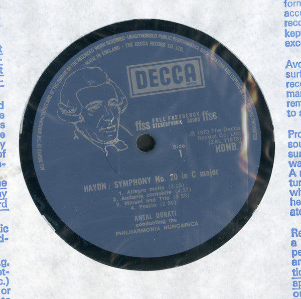 Haydn* - Philharmonia Hungarica, Antal Dorati : Symphonies 20-35 (6xLP + Box)