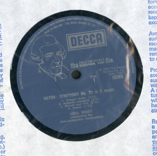 Haydn* - Philharmonia Hungarica, Antal Dorati : Symphonies 20-35 (6xLP + Box)