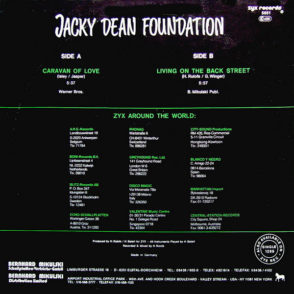 Jacky Dean Foundation : Caravan Of Love (The Dance Version) (12")