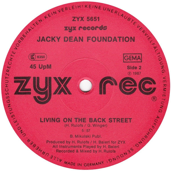 Jacky Dean Foundation : Caravan Of Love (The Dance Version) (12")