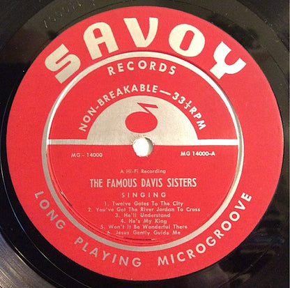 The Famous Davis Sisters* : The Famous Davis Sisters (LP, Album)
