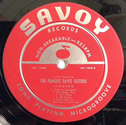 The Famous Davis Sisters* : The Famous Davis Sisters (LP, Album)